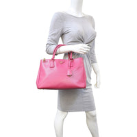 Prada Saffiano Lux Galleria Double Zip Tote Medium Mannequin