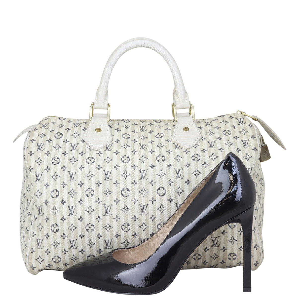 Louis Vuitton Speedy 30 Croisette Marina Mini Lin Shoe