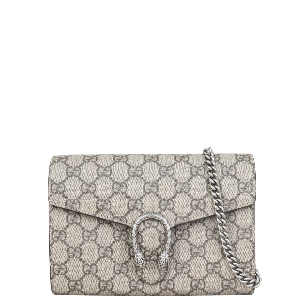Gucci Dionysus GG Supreme Chain Wallet Front with Strap