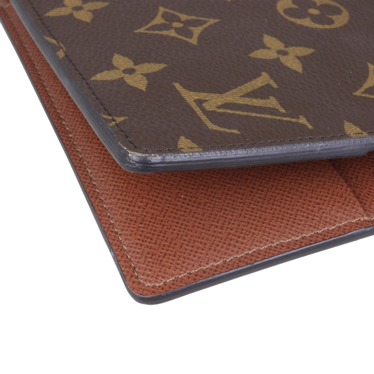 Louis Vuitton Large Ring Agenda Cover Monogram Corner Closeup