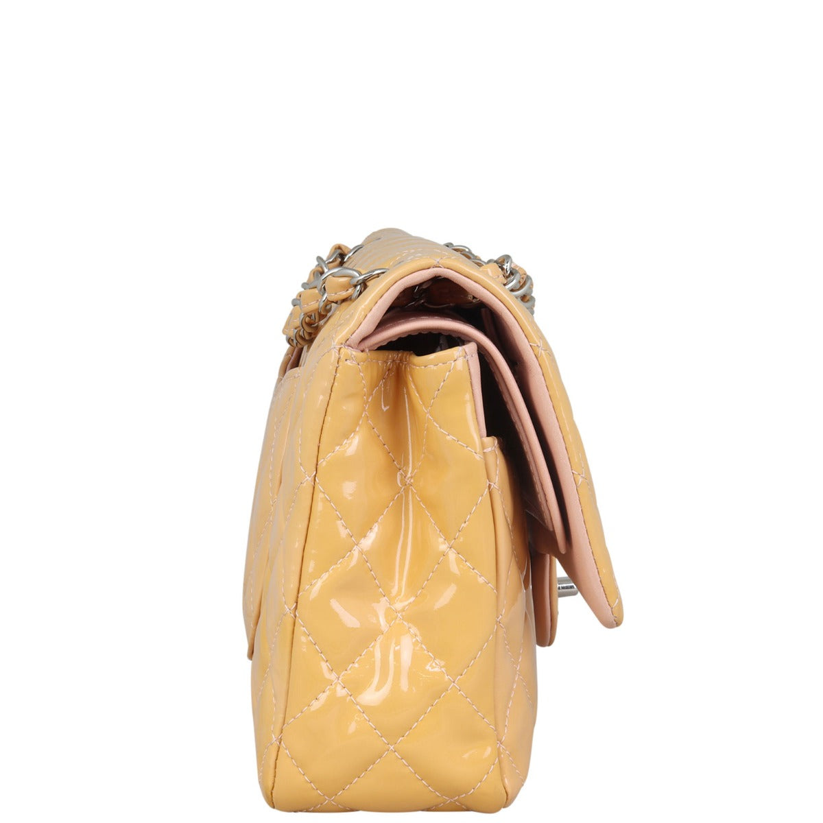 Chanel Classic Double Flap Medium Patent Side