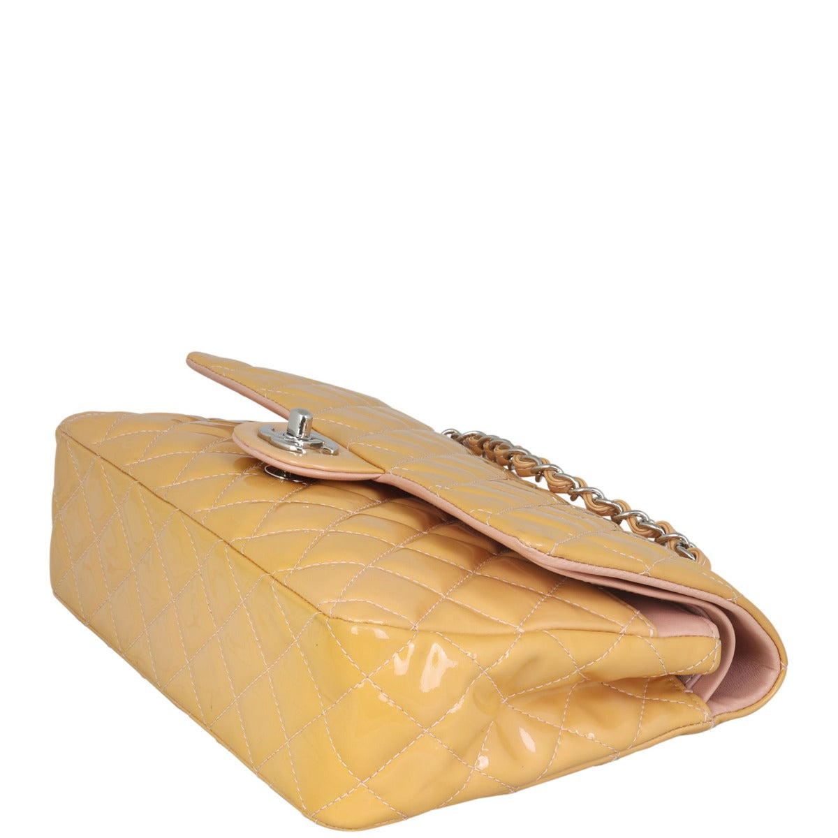 Chanel Classic Double Flap Medium Patent Corner Distance