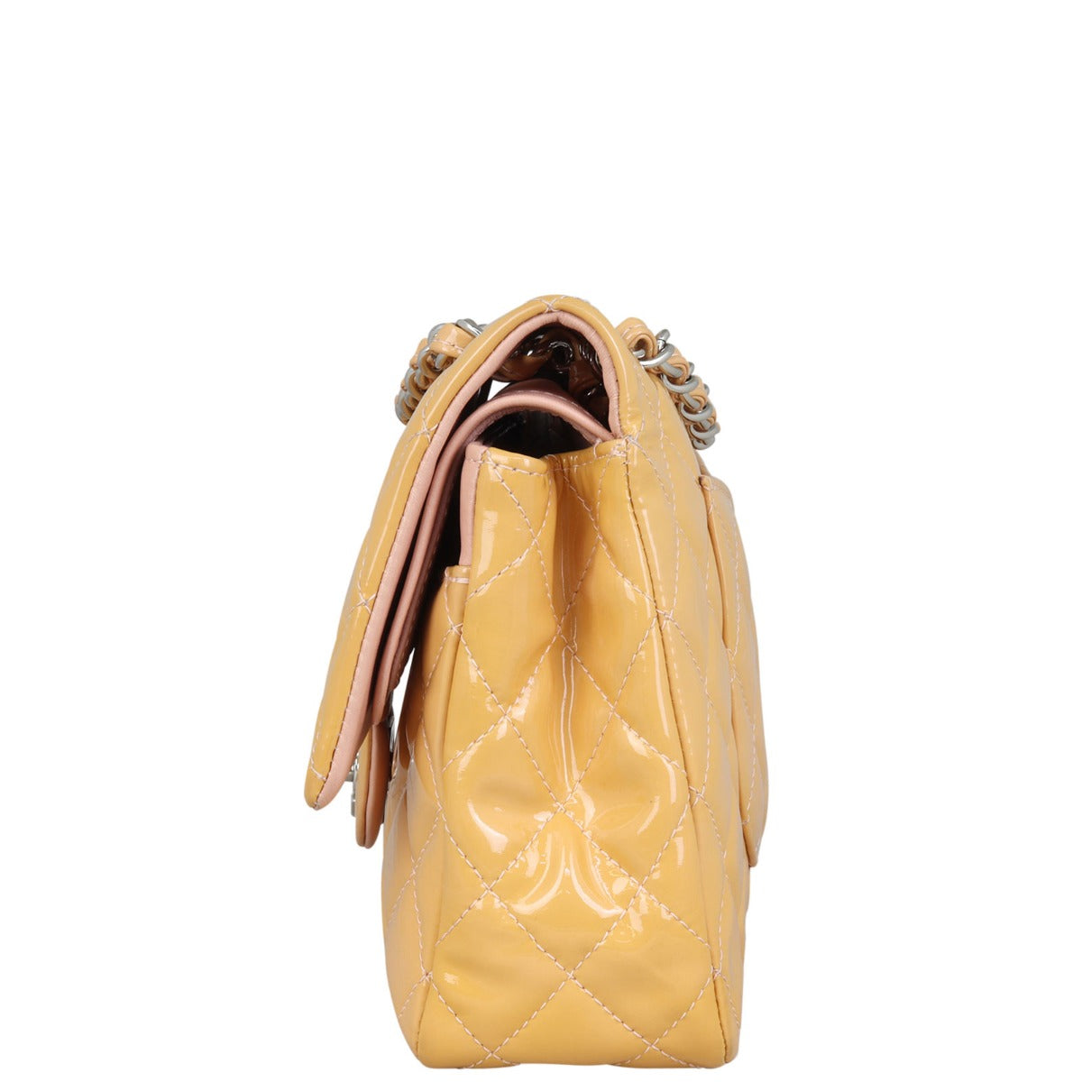 Chanel Classic Double Flap Medium Patent Side