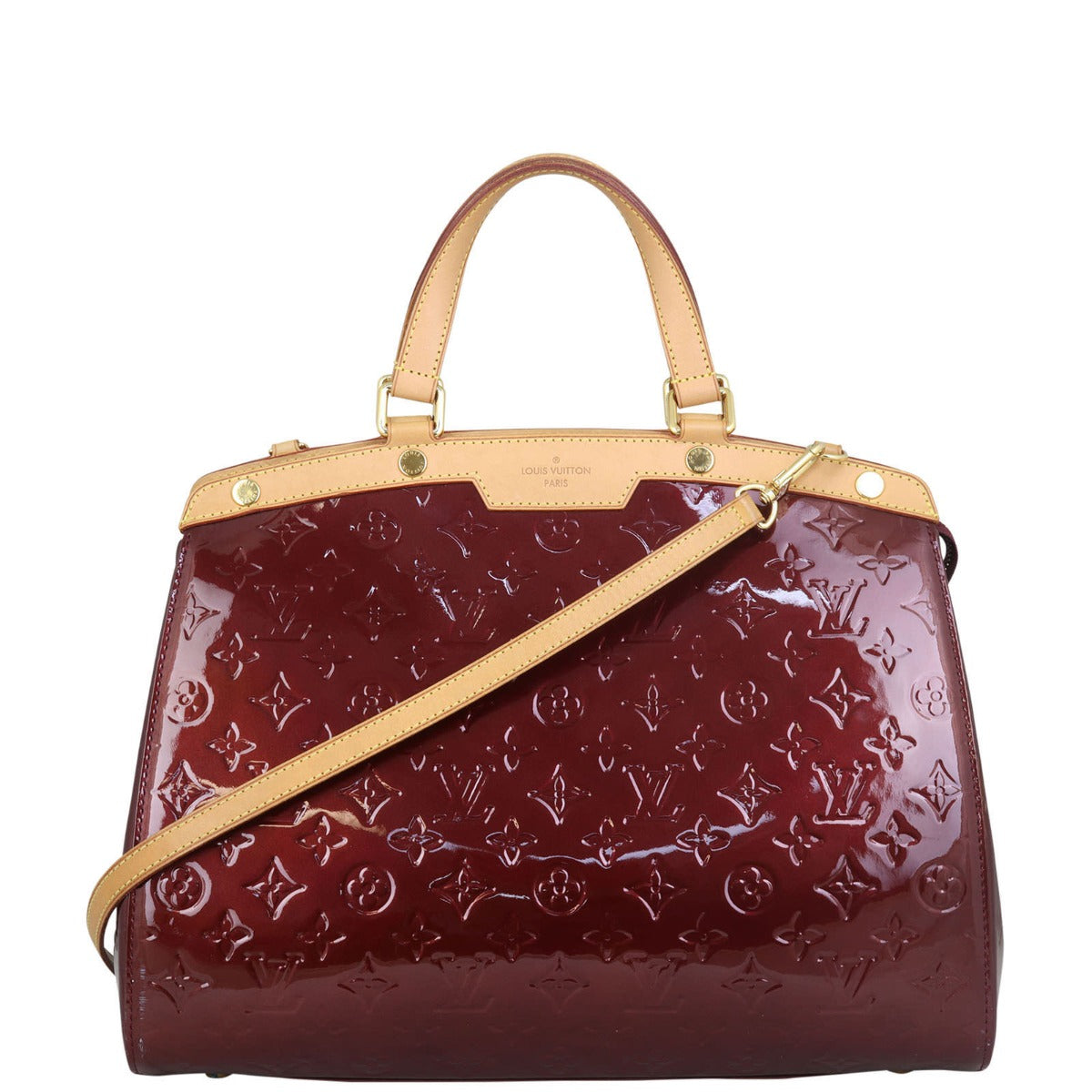 Louis Vuitton Brea GM Monogram Vernis Front with Strap