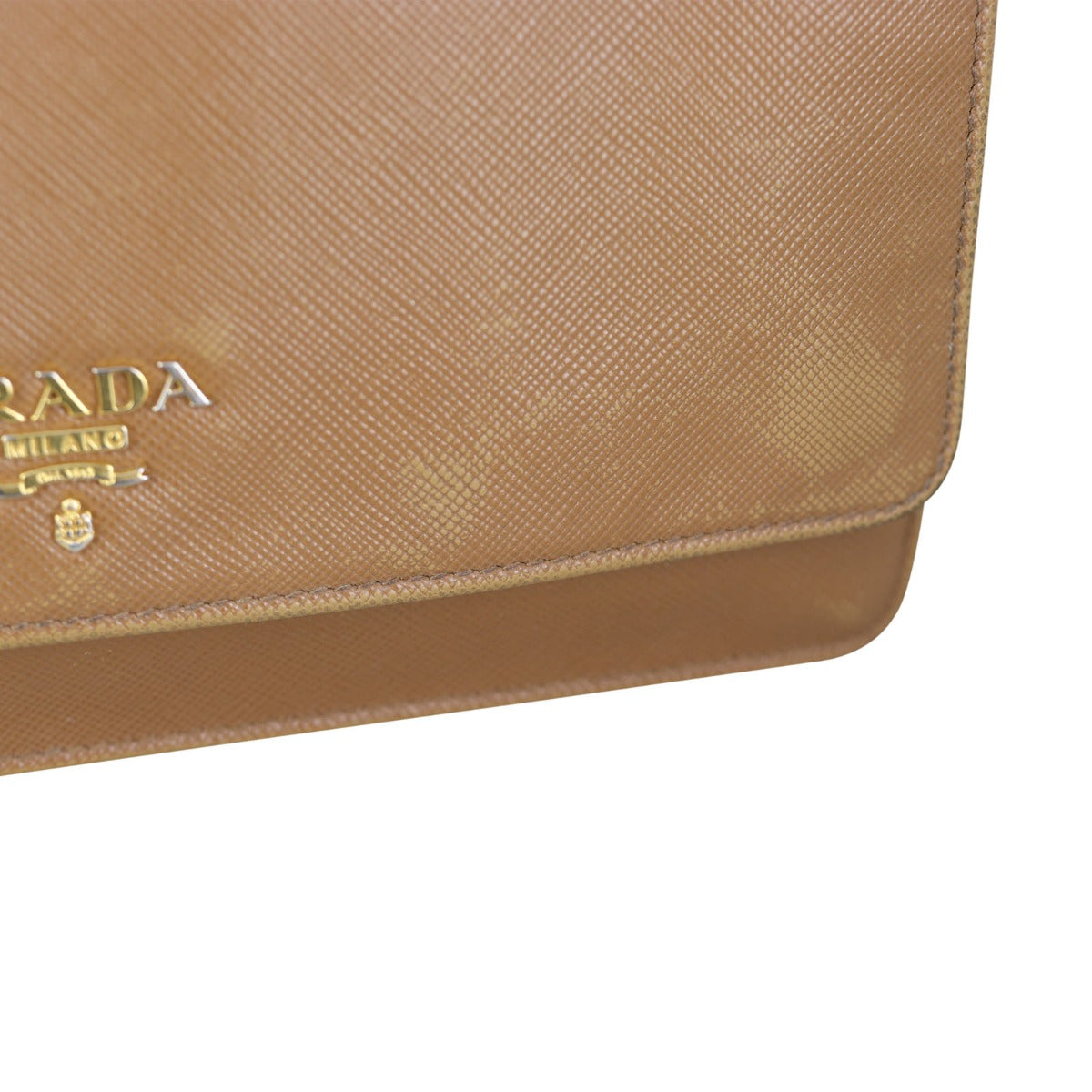 Prada Saffiano Flap Crossbody Wear
