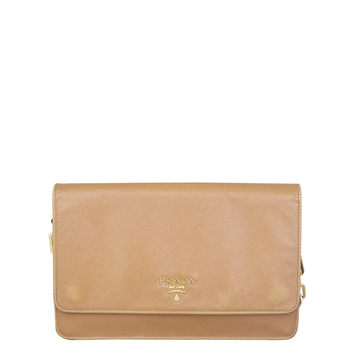 Prada Saffiano Flap Crossbody Front