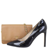 Prada Saffiano Flap Crossbody Shoe