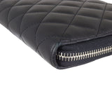 Chanel Classic CC Zip Around Organiser Wallet Corner Closeup