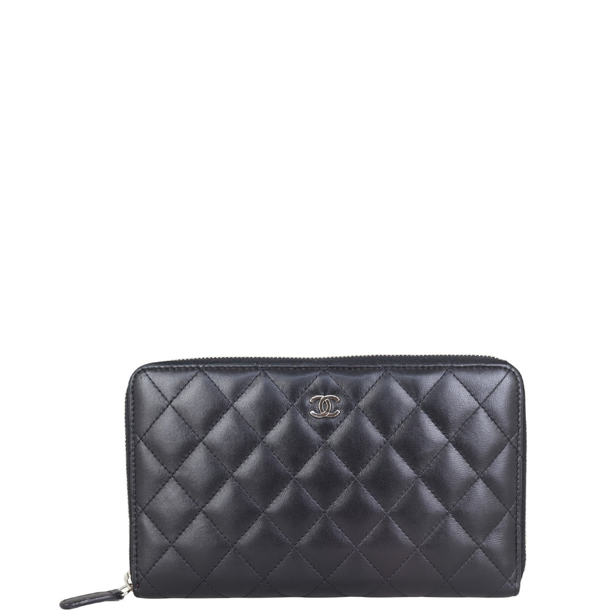 Chanel Classic CC Zip Around Organiser Wallet Front