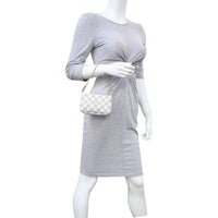 Louis Vuitton Mini Pochette Accessories Damier Azur Mannequin