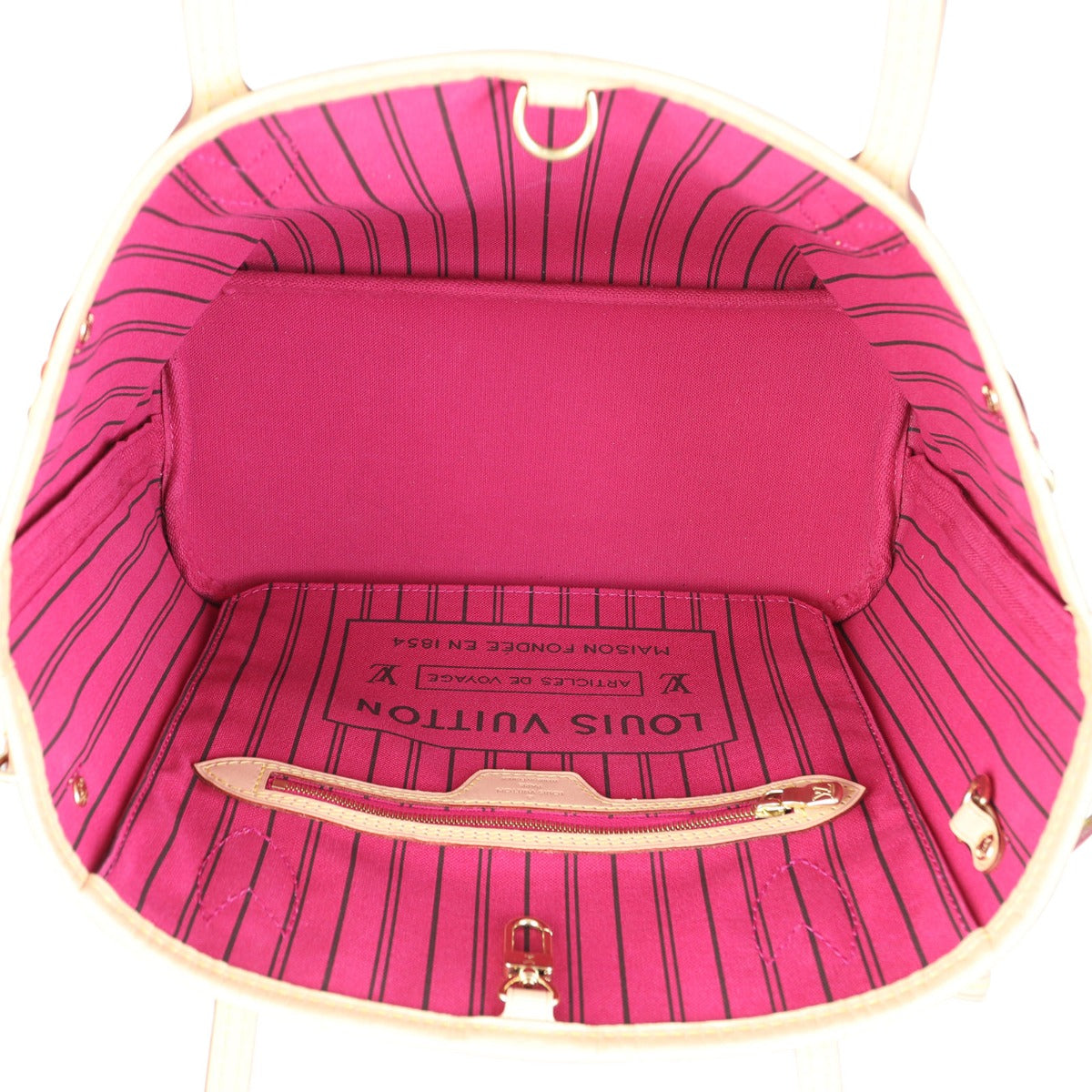 Louis Vuitton Neverfull PM Monogram Interior