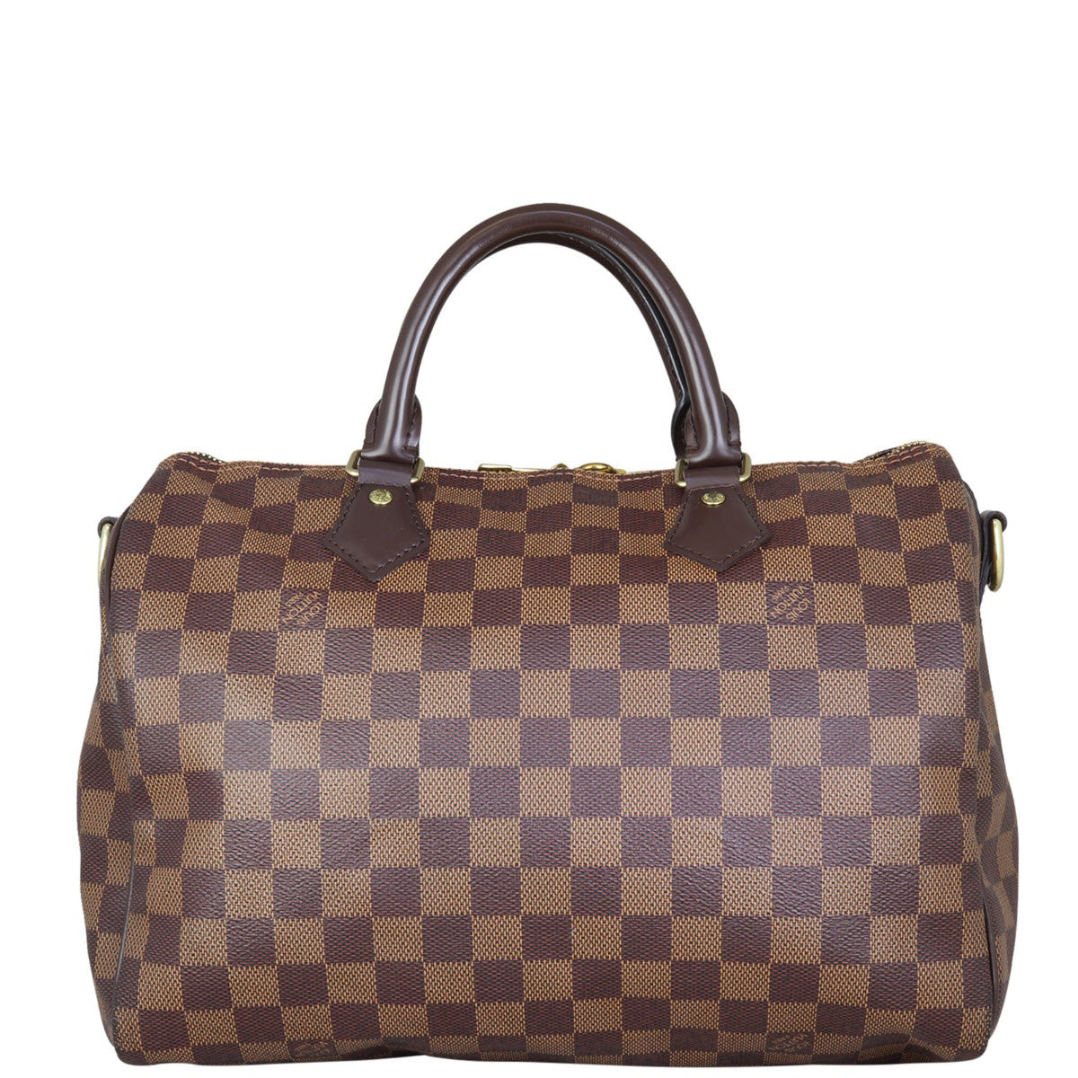 Louis Vuitton Speedy 30 Bandouliere Damier Ebene Back