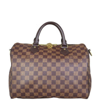 Louis Vuitton Speedy 30 Bandouliere Damier Ebene Front