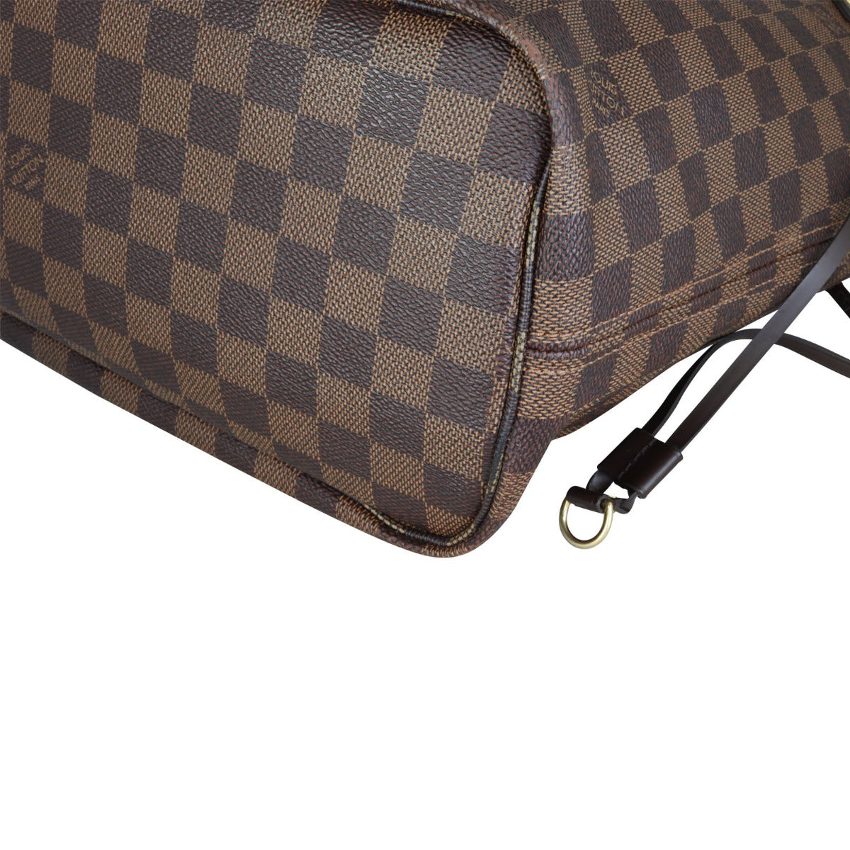 Louis Vuitton Neverfull MM Damier Ebene Corner Closeup