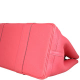 Hermes Garden Party 36 (red leather) Corner Closeup