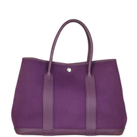 Hermes Garden Party 36 Toile Officier (purple) Back