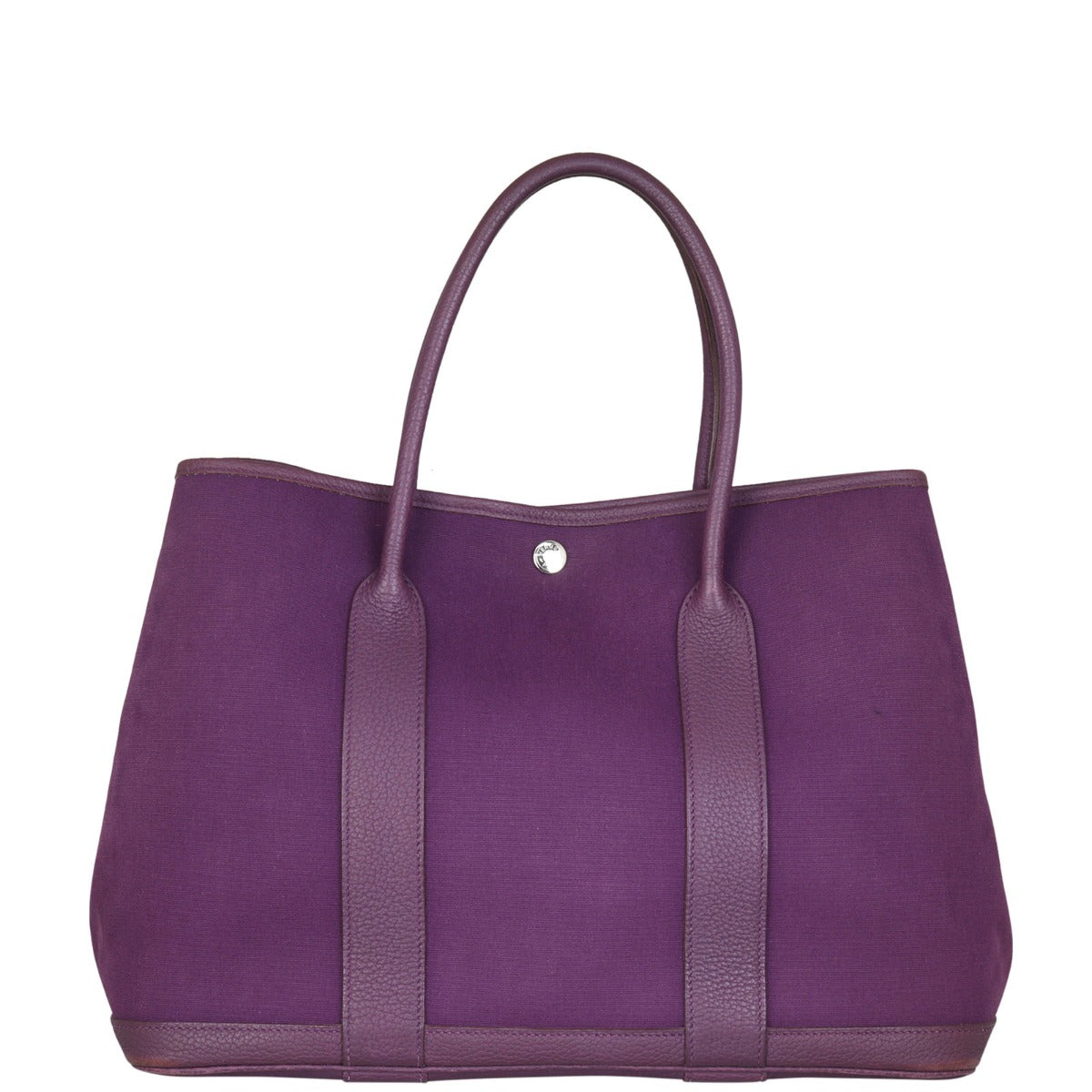 Hermes Garden Party 36 Toile Officier (purple) Back