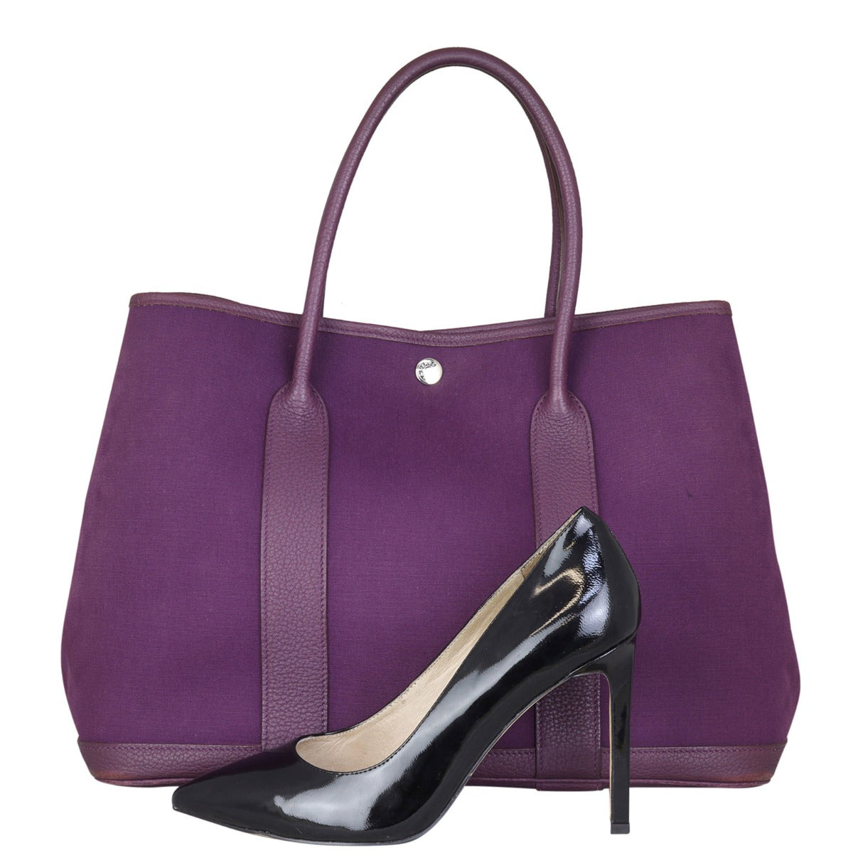 Hermes Garden Party 36 Toile Officier (purple) Shoe