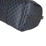 Louis Vuitton Keepall 45 Bandouliere Damier Cobalt Corner Closeup