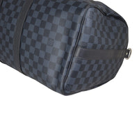 Louis Vuitton Keepall 45 Bandouliere Damier Cobalt Corner Closeup
