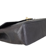 Chanel Maxi Jumbo XL Single Flap Bag Corner Closeup