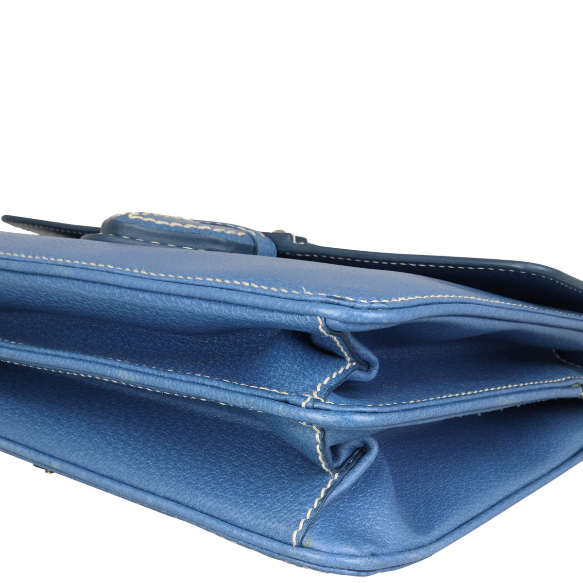 Prada Verde Cinghiale Flap Messenger Bag Corner Closeup