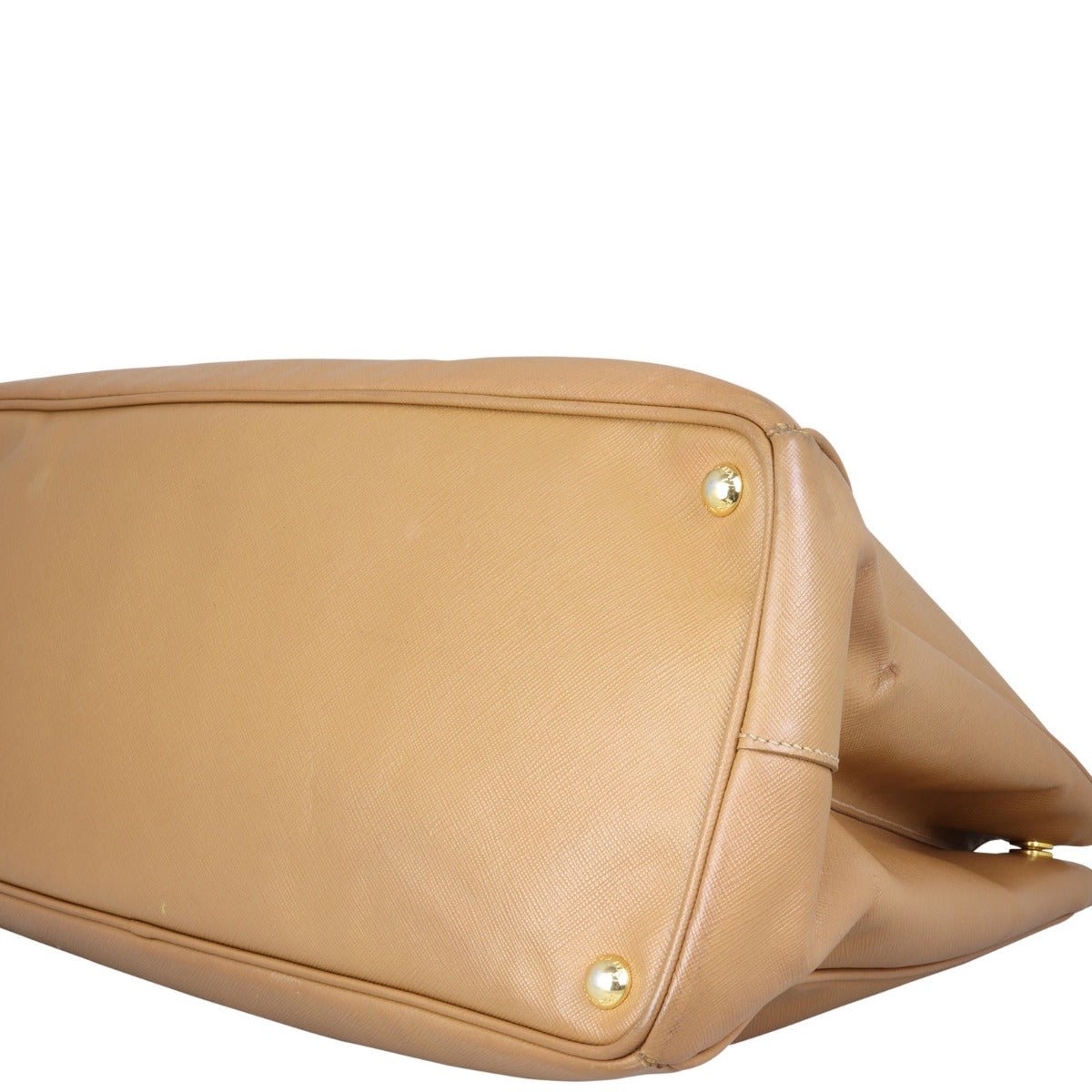 Prada Saffiano Lux Galleria Double Zip Tote Large Corner Closeup