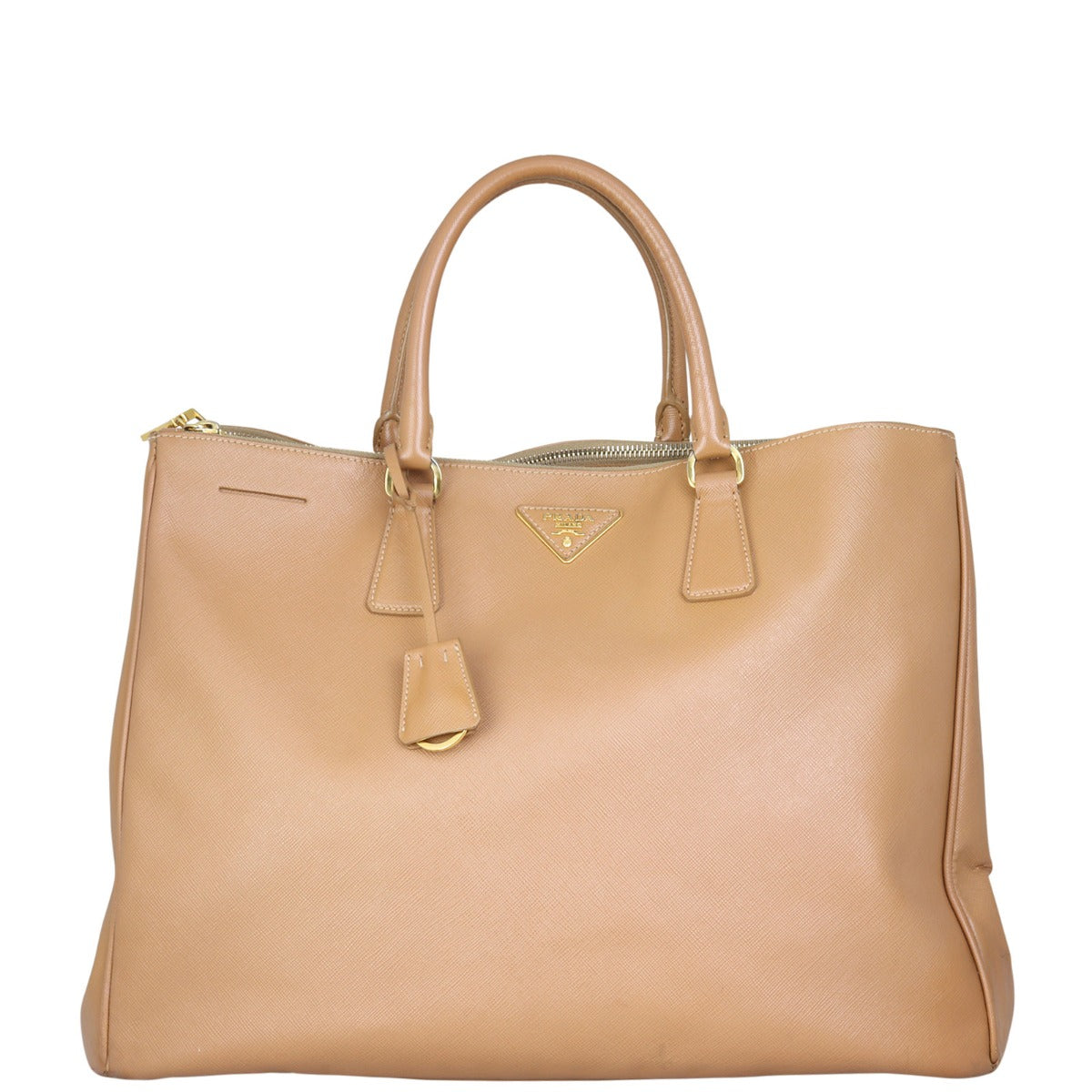 Prada Saffiano Lux Galleria Double Zip Tote Large Front