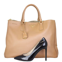 Prada Saffiano Lux Galleria Double Zip Tote Large Shoe