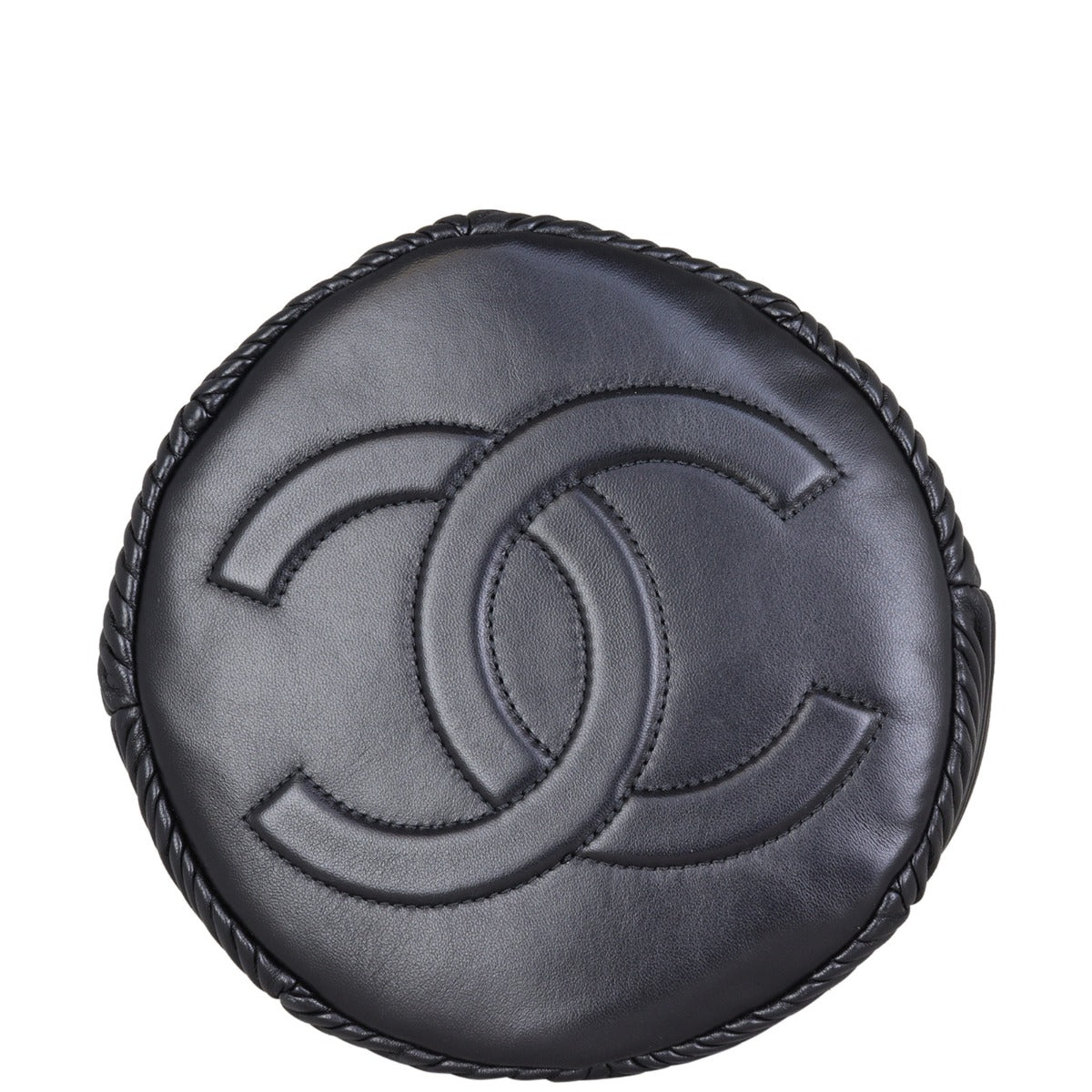 Chanel Drawstring Bucket Bag Chevron Base