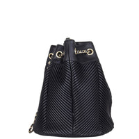 Chanel Drawstring Bucket Bag Chevron Side