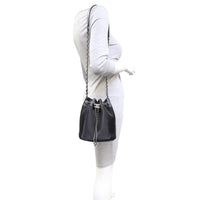 Chanel Drawstring Bucket Bag Chevron Mannequin
