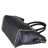 Valentino Rockstud Pagoda Tote Corner Distance