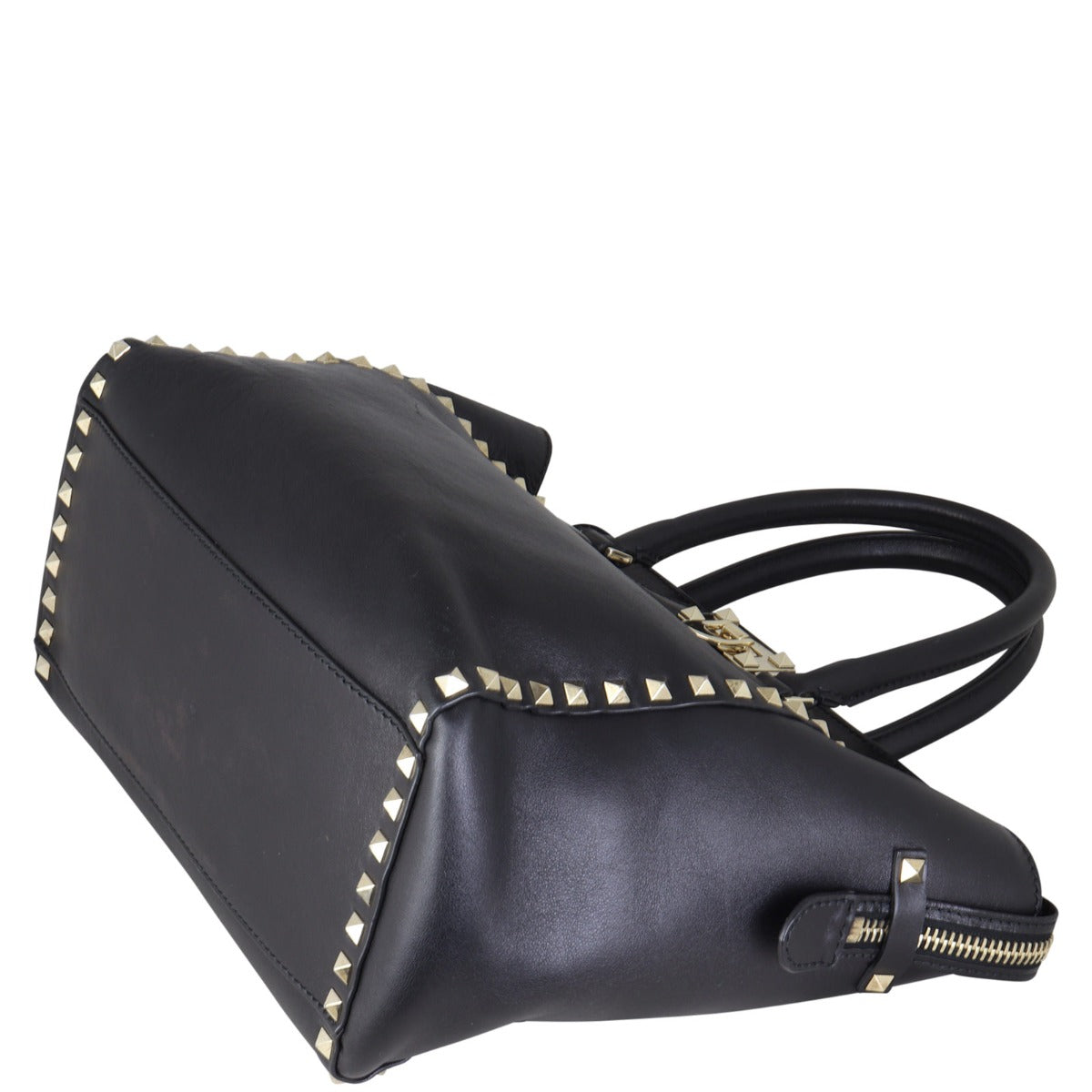 Valentino Rockstud Pagoda Tote Corner Distance