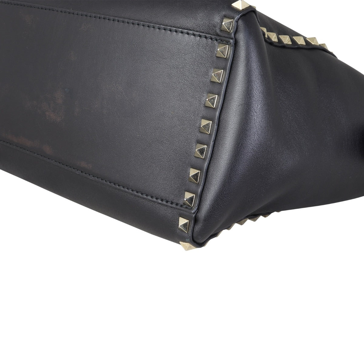 Valentino Rockstud Pagoda Tote Corner Closeup