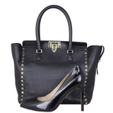 Valentino Rockstud Pagoda Tote Shoe