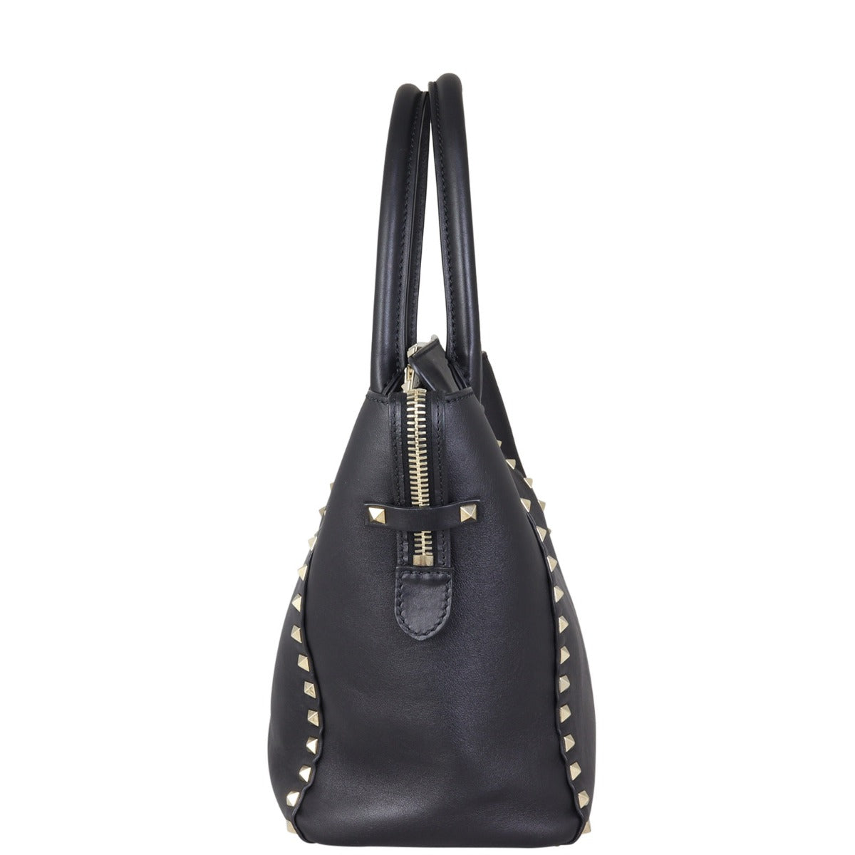 Valentino Rockstud Pagoda Tote Side