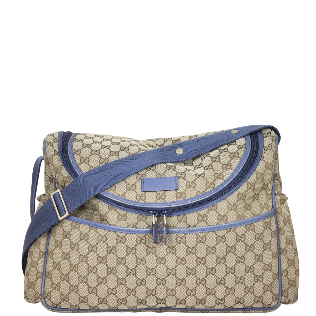 Gucci GG Supreme Diaper Bag Front with Strap