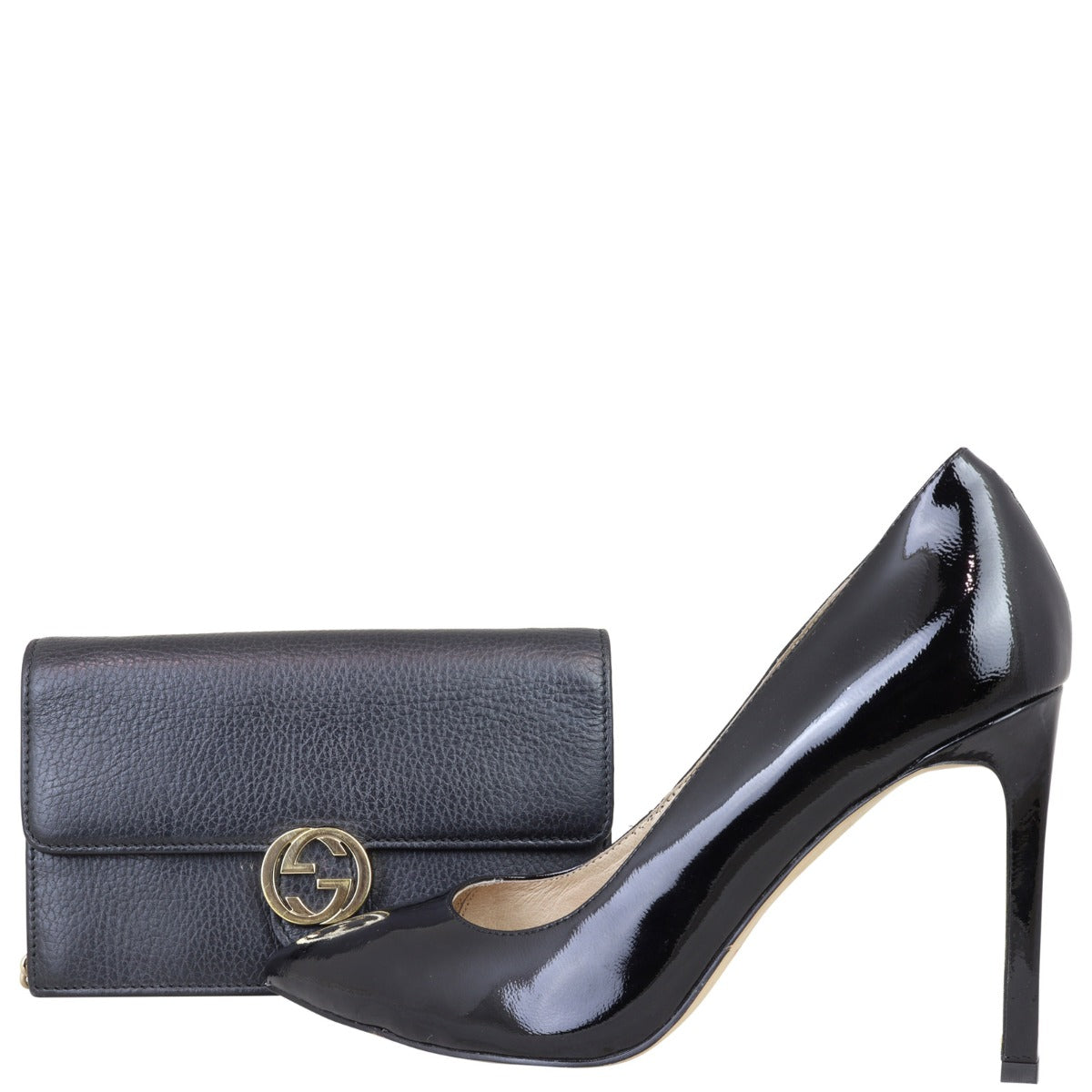 Gucci Interlocking G Wallet on Chain Shoe