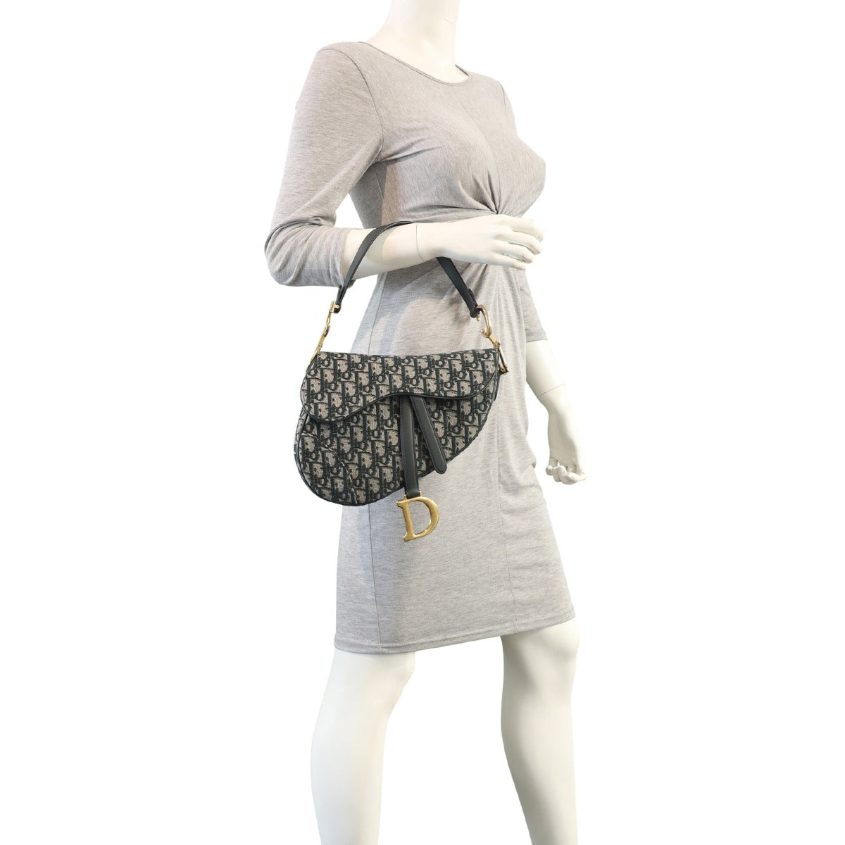 Dior Saddle Bag Oblique Mannequin