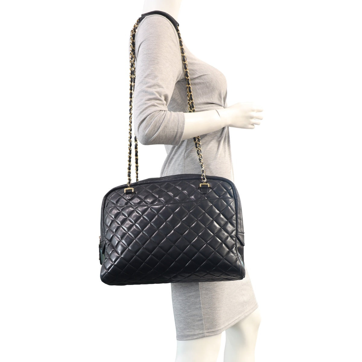 Chanel Quilted Vintage Lambskin Tote Mannequin