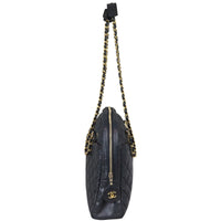 Chanel Quilted Vintage Lambskin Tote Side