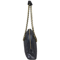 Chanel Quilted Vintage Lambskin Tote Side