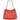 Chanel Perforated Tote (coral) Front with Strap