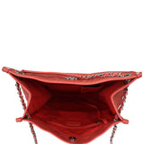 Chanel Perforated Tote (coral) Interior