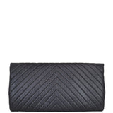 Chanel Chevron Fold Over Clutch Back
