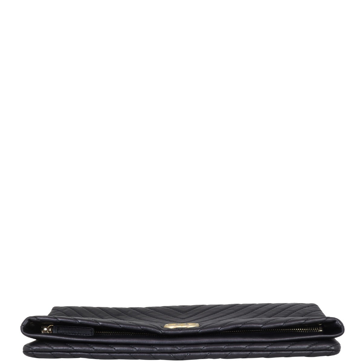 Chanel Chevron Fold Over Clutch Base