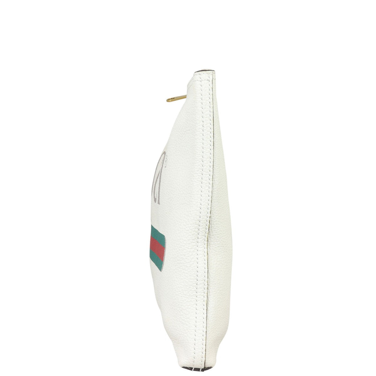 Gucci Logo Print Leather Pouch Side