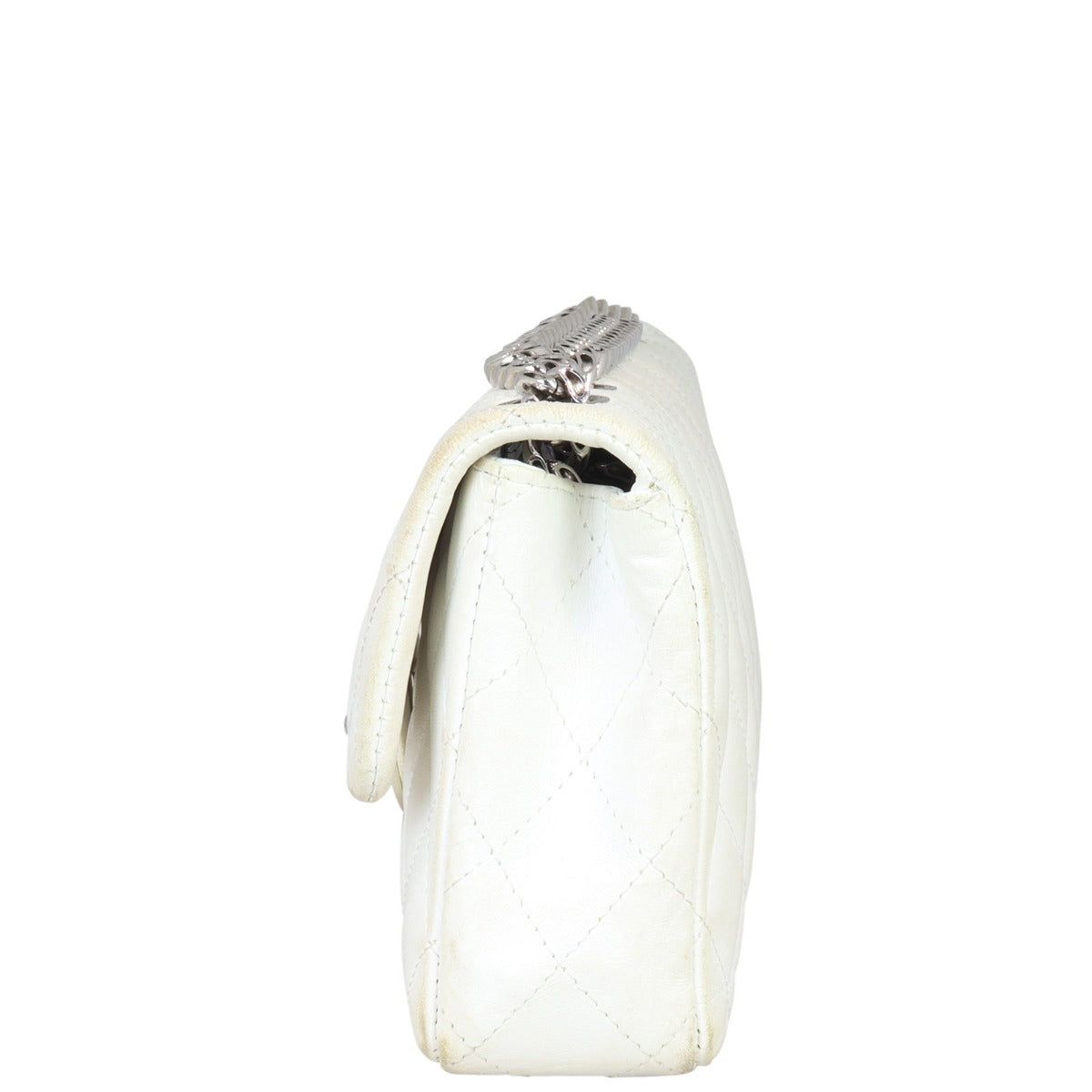 Chanel East-West Flap Bag Side