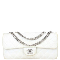 Chanel East-West Flap Bag Front with Strap